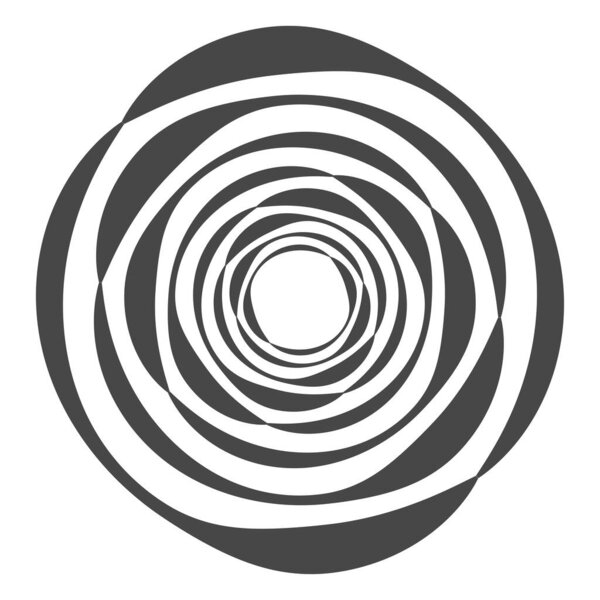 Abstract geometric black and white vector illustration