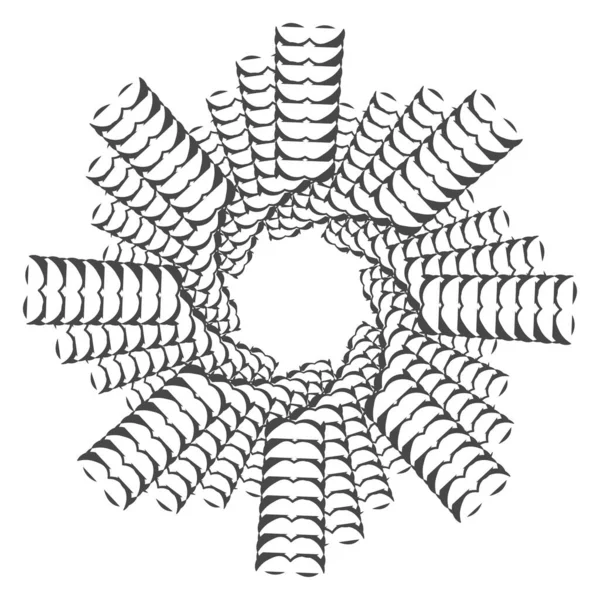 Illustration Vectorielle Géométrique Abstraite Noir Blanc — Image vectorielle