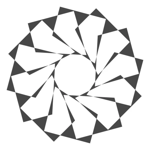 Ilustración Abstracta Geométrica Vectorial Blanco Negro — Archivo Imágenes Vectoriales