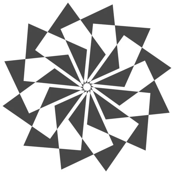 抽象幾何学的黒と白のベクトル図 — ストックベクタ