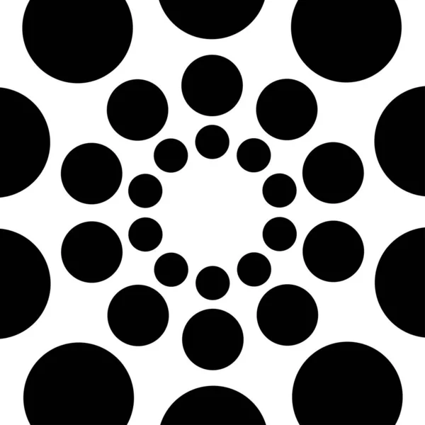 Kreise Punkte Halbtonförmige Abstrakte Kreisförmige Gestaltungselemente — Stockvektor