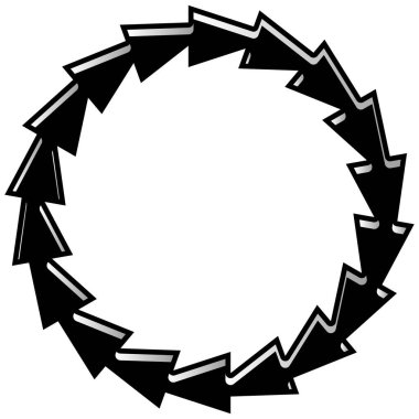 Parlak, parlak, soyut, dairesel tasarım element vektörü - stok vektör illüstrasyonu, klip- sanat grafikleri