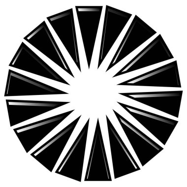 Parlak, parlak, soyut, dairesel tasarım element vektörü - stok vektör illüstrasyonu, klip- sanat grafikleri