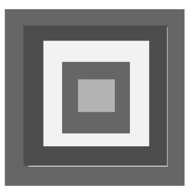 Üstüste binen rastgele kareler soyut gri ölçekli geometrik vektör çizimi