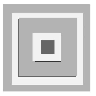 Üstüste binen rastgele kareler soyut gri ölçekli geometrik vektör çizimi