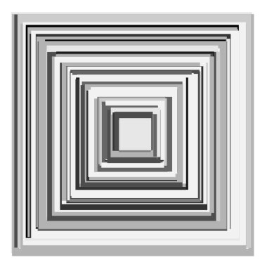 Üstüste binen rastgele kareler soyut gri ölçekli geometrik vektör çizimi