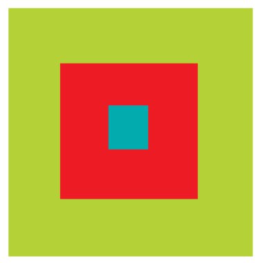 Rastgele kareler çakışan soyut renkli geometrik vektör çizimi