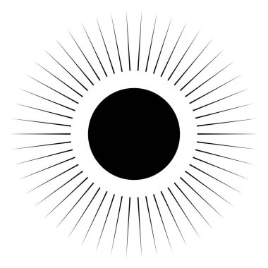 Fiyat flaşı, yıldız patlaması, güneş patlaması simgesi, şekil vektörü - stok vektör illüstrasyonu, klip- sanat grafikleri