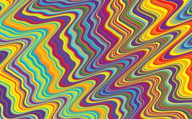 Dalgalı çizgiler, çizgili vektör dokusu