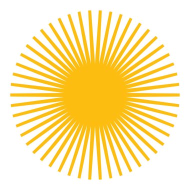 Fiyat flaşı, yıldız patlaması, güneş patlaması simgesi, şekil vektörü - stok vektör illüstrasyonu, klip- sanat grafikleri