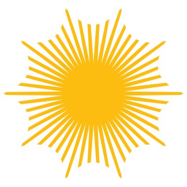 Fiyat flaşı, yıldız patlaması, güneş patlaması simgesi, şekil vektörü - stok vektör illüstrasyonu, klip- sanat grafikleri