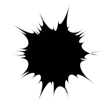 Soyut geometrik form, şekil. Bozulmuş, deforme olmuş yama ögesi - stok vektör illüstrasyonu, klip- sanat grafikleri