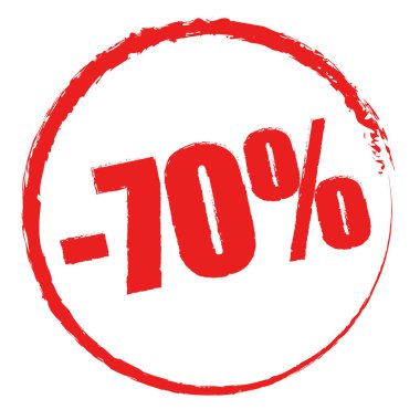 Kalıplı, pasaklı daire indirimli fiyat etiketleri,% 5 'ten% 95' e etiketler.