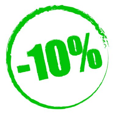 Kalıplı, pasaklı daire indirimli fiyat etiketleri,% 5 'ten% 95' e etiketler.