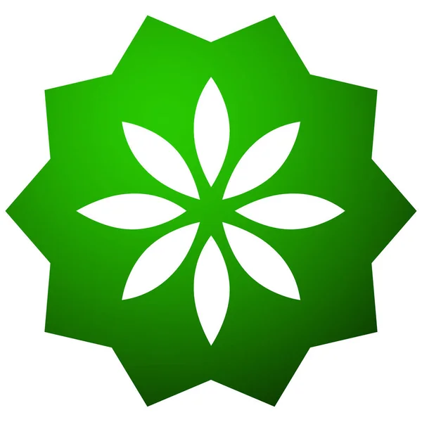 Квітка Лотоса Квітка Пелюстки Природні Екологічні Екологічні Символи Природи Ікона — стоковий вектор