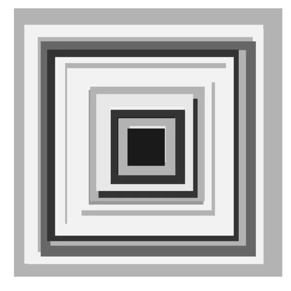 Sobreposição Quadrados Aleatórios Abstratos Escala Cinza Ilustração Vetorial Geométrica — Vetor de Stock
