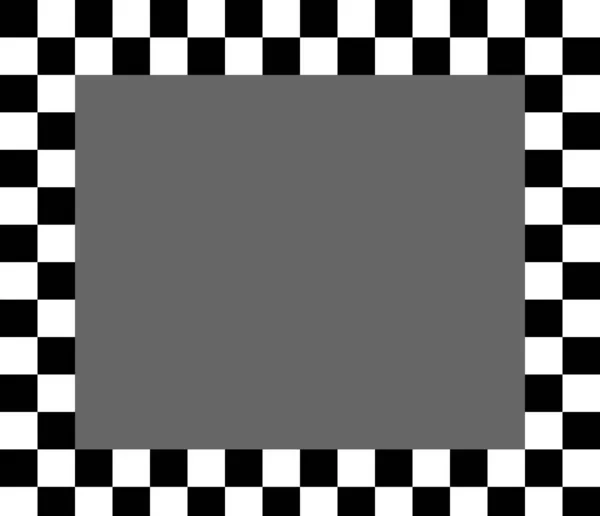 Bandeira Corrida Tabuleiro Xadrez Tabuleiro Xadrez Preto Branco Alternando Quadro — Vetor de Stock