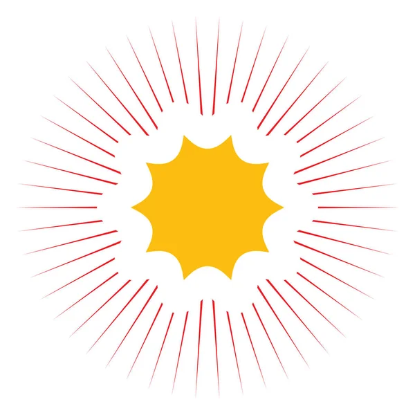 Flash Prix Starburst Icône Sunburst Vecteur Forme Illustration Vectorielle Stock — Image vectorielle
