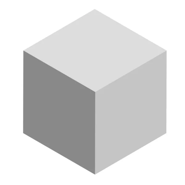 Elemento Vetor Cubo Isométrico Perfeito Ilustração Vetor Estoque Gráficos Clip — Vetor de Stock