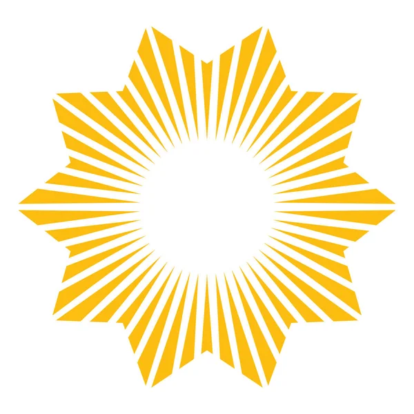 Fiyat flaşı, yıldız patlaması, güneş patlaması simgesi, şekil vektörü - stok vektör illüstrasyonu, klip- sanat grafikleri