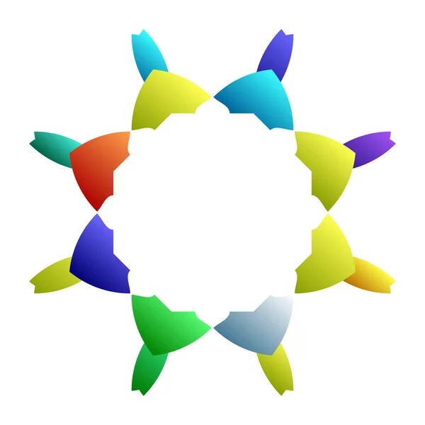 Ícone Geométrico Estilizado Abstrato Logotipo Ilustração Vetorial Forma —  Vetores de Stock