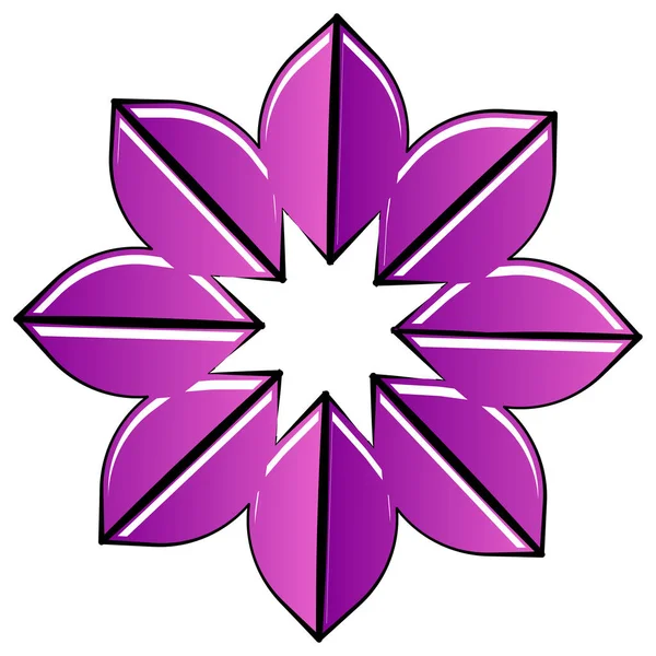 Icône Géométrique Stylisée Abstraite Logo Illustration Vectorielle Forme Illustration Vectorielle — Image vectorielle