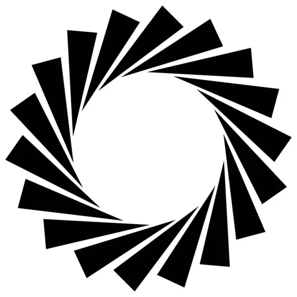 Brillante Brillante Abstracto Radial Vector Elemento Diseño Circular — Vector de stock