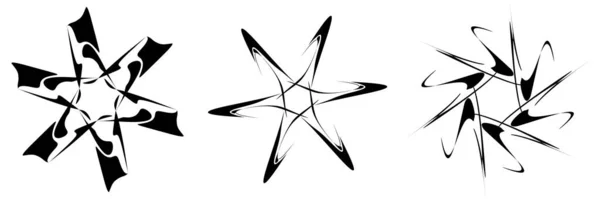 Körkörös Radiális Geometriai Mandala Motívum Ikonok Állomány Vektor Illusztráció Clip — Stock Vector