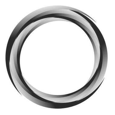 Sarmal, girdap ve girdap, girdap elementi. Girdap, kasırga segmentli eşmerkezli daireler, halka tasarım elementi - stok vektör illüstrasyonu, klip- sanat grafikleri