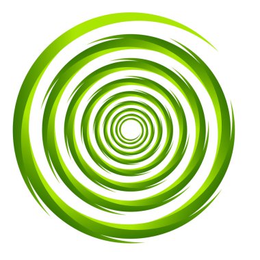 Sarmal, girdap ve girdap, girdap elementi. Girdap, kasırga segmentli eşmerkezli daireler, halka tasarım elementi - stok vektör illüstrasyonu, klip- sanat grafikleri