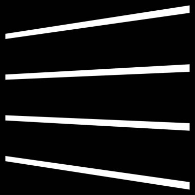 Perspektifte 3D çizgiler, açılı, eğimli, eğimli ve köşegen çizgiler, çizgili vektör tasarım ögesi - stok vektör çizimi, klip- sanat grafikleri