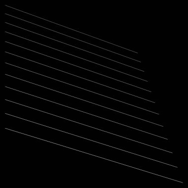 Perspektifte 3D çizgiler, açılı, eğimli, eğimli ve köşegen çizgiler, çizgili vektör tasarım ögesi - stok vektör çizimi, klip- sanat grafikleri