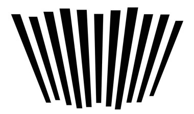 Perspektifte 3D çizgiler, açılı, eğimli, eğimli ve köşegen çizgiler, çizgili vektör tasarım ögesi - stok vektör çizimi, klip- sanat grafikleri