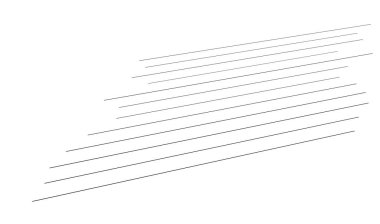 Perspektifte 3D çizgiler, açılı, eğimli, eğimli ve köşegen çizgiler, çizgili vektör tasarım ögesi - stok vektör çizimi, klip- sanat grafikleri