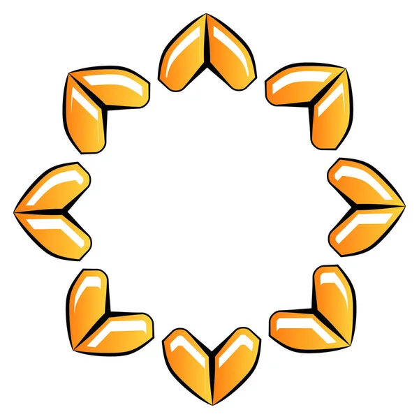 Abstract Stylized Geometric Icon Logo Shape Vector Illustration — Stock Vector