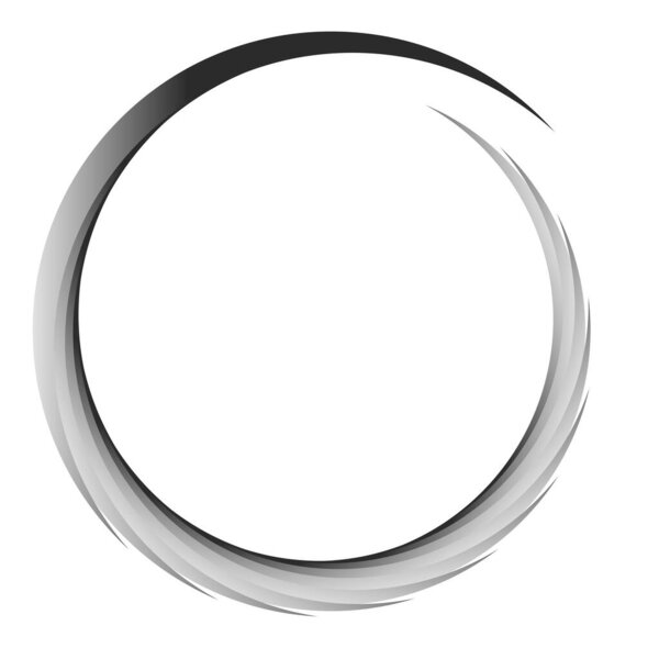 Spiral, swirl and twirl, whirl element. Whirlpool, whirlwind segmented concentric circles, rings design element - stock vector illustration, clip-art graphics