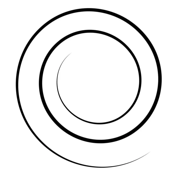 Spiraler Virvel Virvel Design Element Vektor — Stock vektor