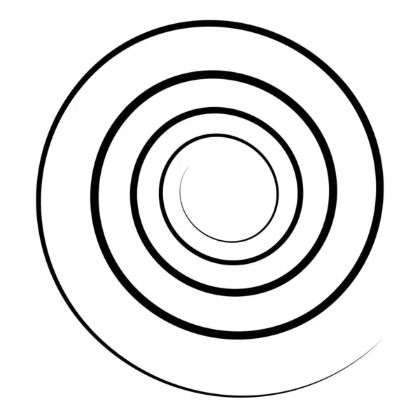 Spiraler Virvel Virvel Design Element Vektor — Stock vektor