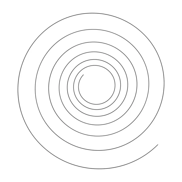 Espirales Remolino Giro Vector Elemento Diseño — Vector de stock
