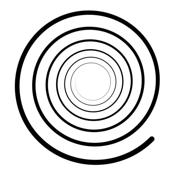 Spirals Redemoinho Twirl Vector Elemento Design — Vetor de Stock