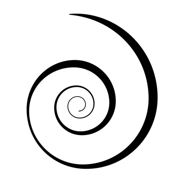 Spiralen Wirbel Wirbel Designelemente Vektor — Stockvektor