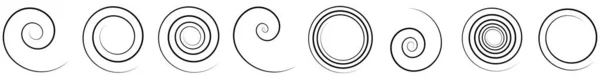 Spirals Swirl Twirl Design Element Vector Stock Vector Illustration Clip — Stock Vector