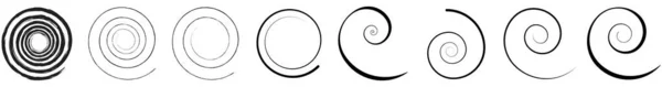 Espirales Remolino Giro Vector Elemento Diseño Stock Vector Ilustración Gráficos — Archivo Imágenes Vectoriales
