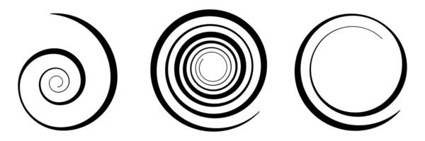 Спіралі Вихор Вихровий Елемент Дизайну Векторні Ілюстрації Акції Кліп Арт — стоковий вектор