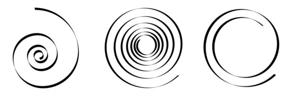 Spirals Swirl Twirl Design Element Vector Εικονογράφηση Διανυσμάτων Αρχείου Γραφικά — Διανυσματικό Αρχείο