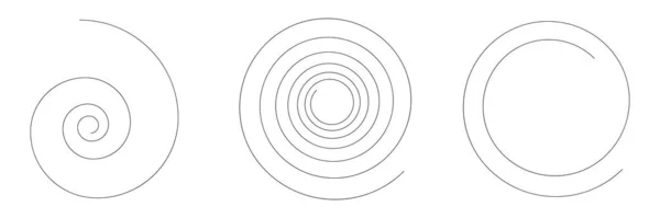 Spiralen Wirbel Wirbel Design Element Vektor Stock Vektor Illustration Clip — Stockvektor