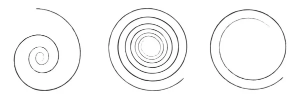 Spirals Swirl Twirl Design Element Vector Stock Vector Illustration Clip — Stock Vector