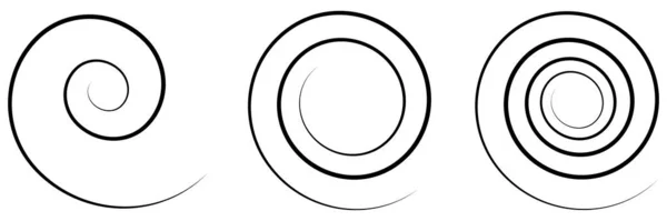 Spirals Swirl Twirl Design Element Vector Εικονογράφηση Διανυσμάτων Αρχείου Γραφικά — Διανυσματικό Αρχείο