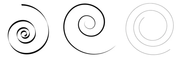 Spirale Vârtej Element Design Twirl Vector Ilustrație Vectorială Stoc Grafică — Vector de stoc