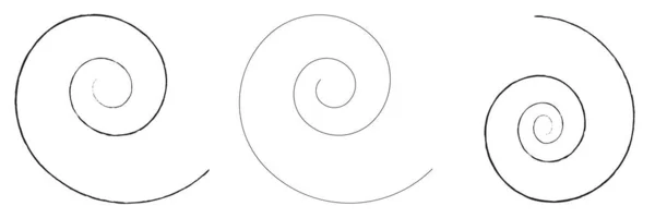 Spirals Swirl Twirl Design Element Vector Εικονογράφηση Διανυσμάτων Αρχείου Γραφικά — Διανυσματικό Αρχείο